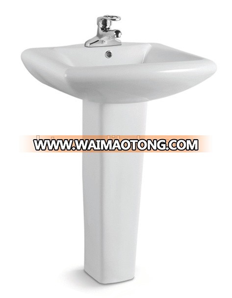 Cheap sinks ceramic one piece bathroom countertop pedestal sink